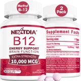 Nextdia Methyl B12 10000mcg chewable tablets front view