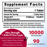 Nextdia Methyl B12 180 count bottle side view