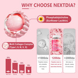 Nextdia Multi-Collagen Supplement side view of the bottle