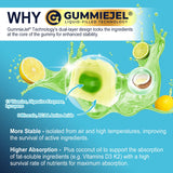 Nextdia Multivitamins for Men gummy on a wooden table