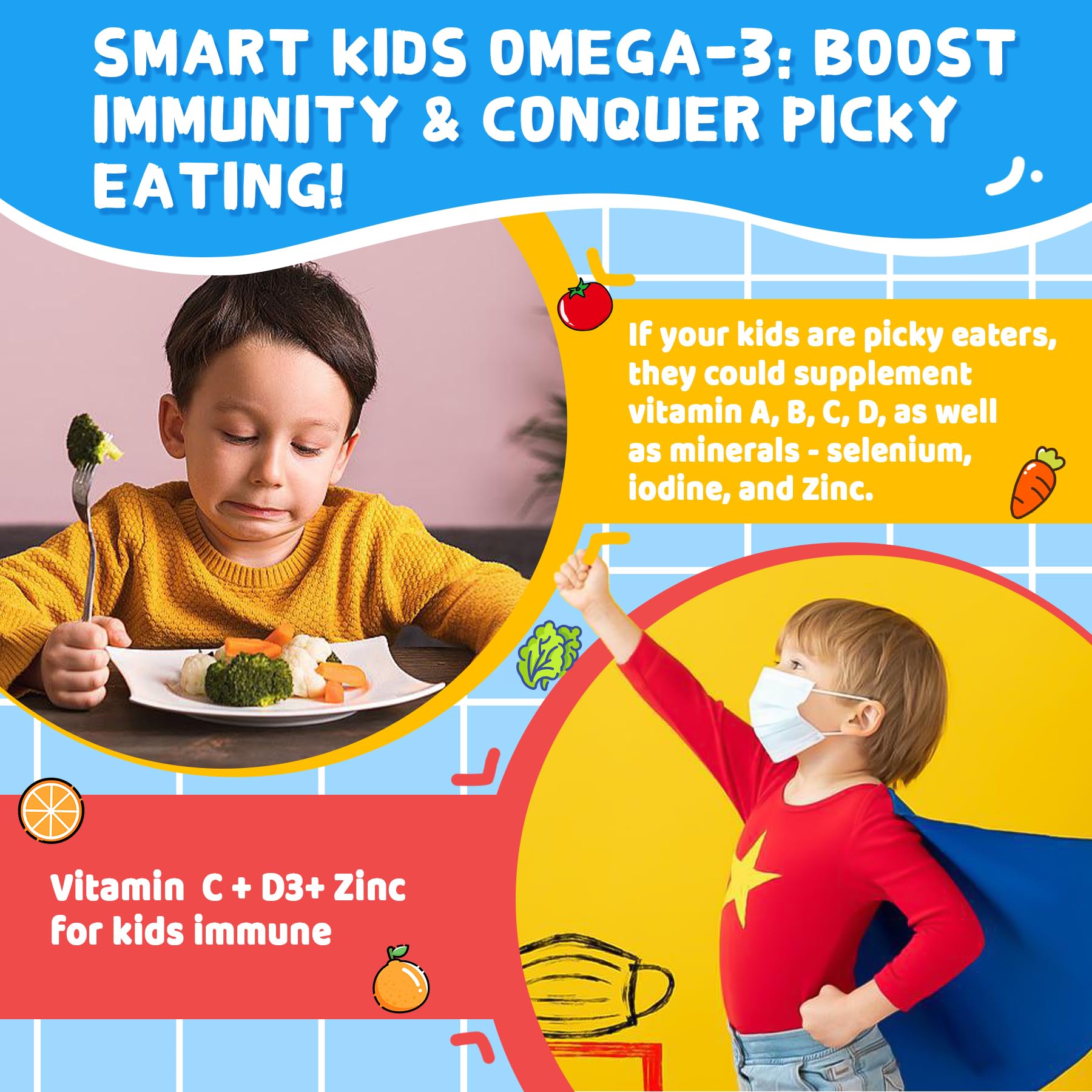 Nextdia Omega-3 Gummies for Kids in a child's hand