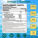 Nextdia Omega-3 Gummies showing the dual-layer design