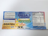 Nextdia Omega-3 Gummies with a measuring spoon