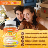 Nextdia Organic D3 & K2 Gummies with organic superfoods