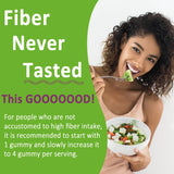 Nextdia Organic Prebiotic Fiber Gummies with a measuring spoon