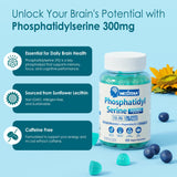 Nextdia Phosphatidylserine Gummies 300mg with a handful of gummies