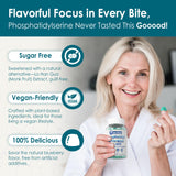 Nextdia Phosphatidylserine Gummies 300mg with a measuring spoon