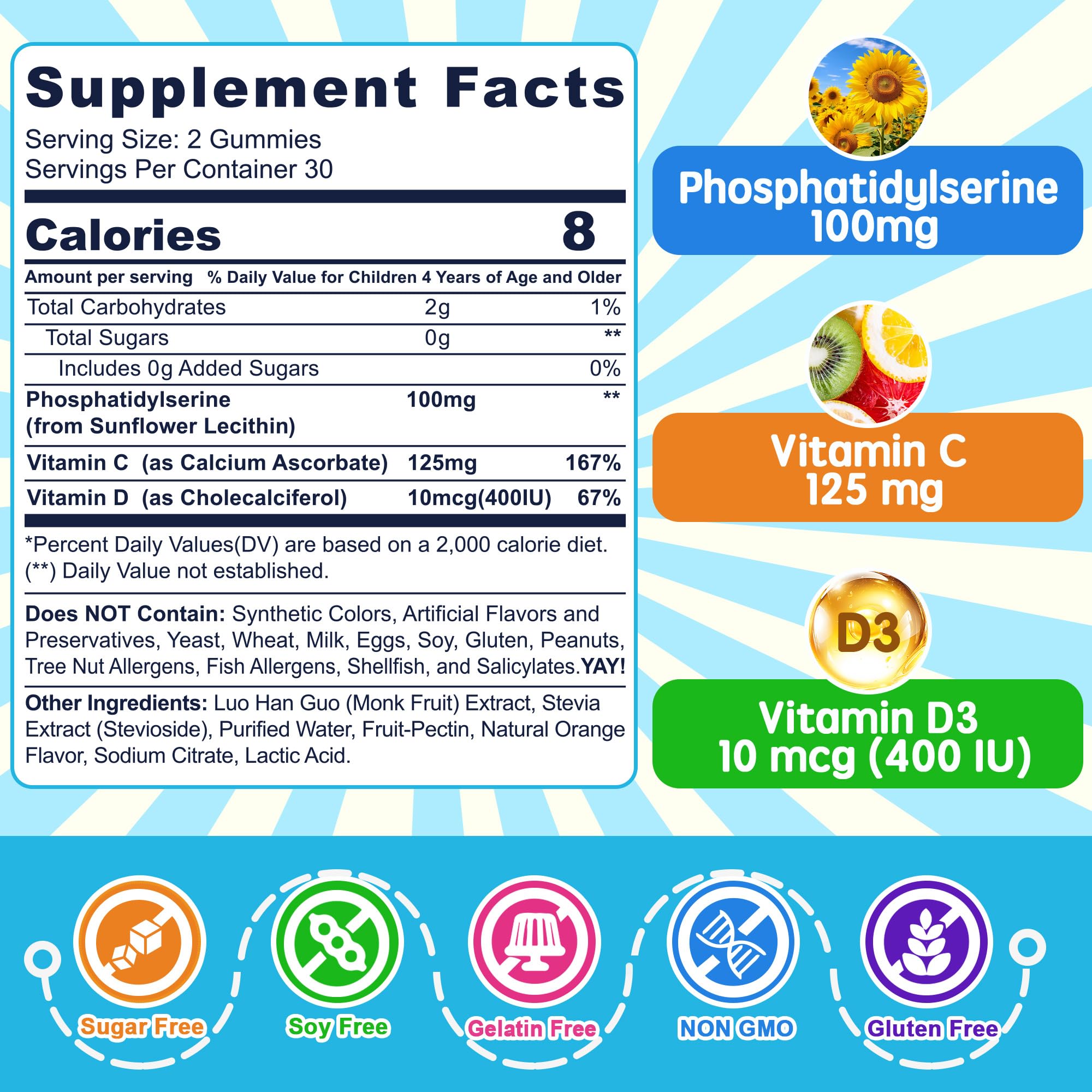 Nextdia Phosphatidylserine Kids Gummies packaging