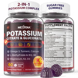 Nextdia Potassium Gummies 1200mg bottle front view