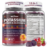 Nextdia Potassium Gummies bottle front view with 120 gummies