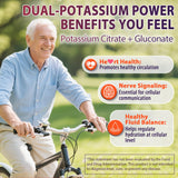 Nextdia Potassium Gummies packaging with ingredients list