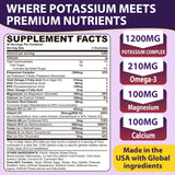 Nextdia Potassium Gummies side view showing nutritional information