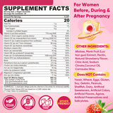 Nextdia Prenatal Vitamins Gummies side view showing dual-layer design
