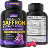 Nextdia Saffron Softgels 100mg front view