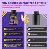 Nextdia Saffron Softgels 100mg opened bottle