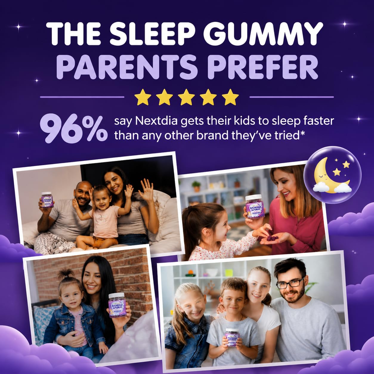 Nextdia Sleep Gummies for Kids & Teens in a child's hand