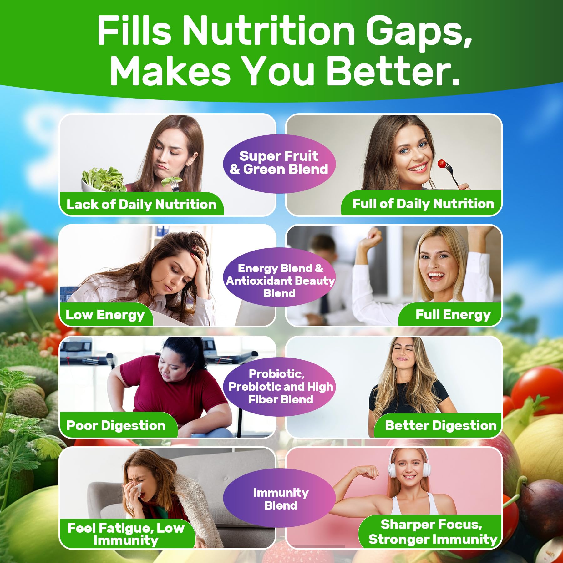 Nextdia Spirulina Gummies nutritional information on packaging