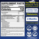 Nextdia Sugar Free Melatonin Gummies 10mg gummies in a bowl