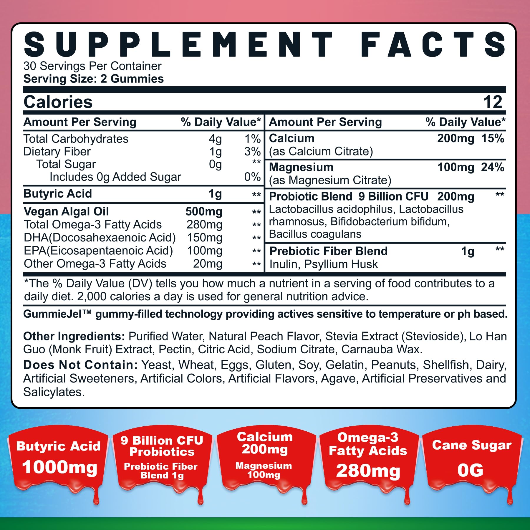 Nextdia Sugar-Free Pro+Pre+Postbiotic Gummies packaging