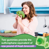 Nextdia Sulforaphane Gummies ingredients list on the back