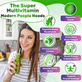Nextdia Super Greens + Multivitamin Gummies side view
