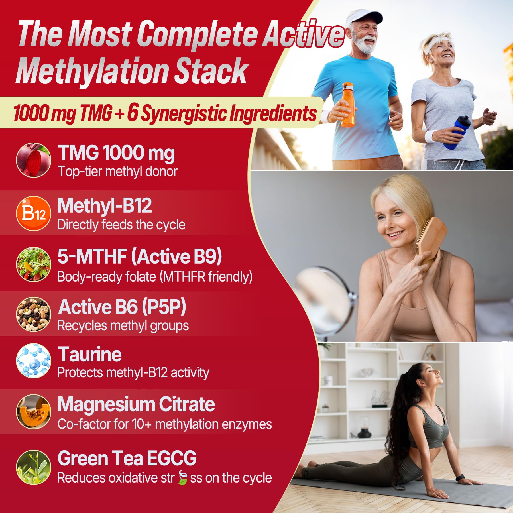 Nextdia TMG Methylated Multivitamin 1000mg in a glass of water