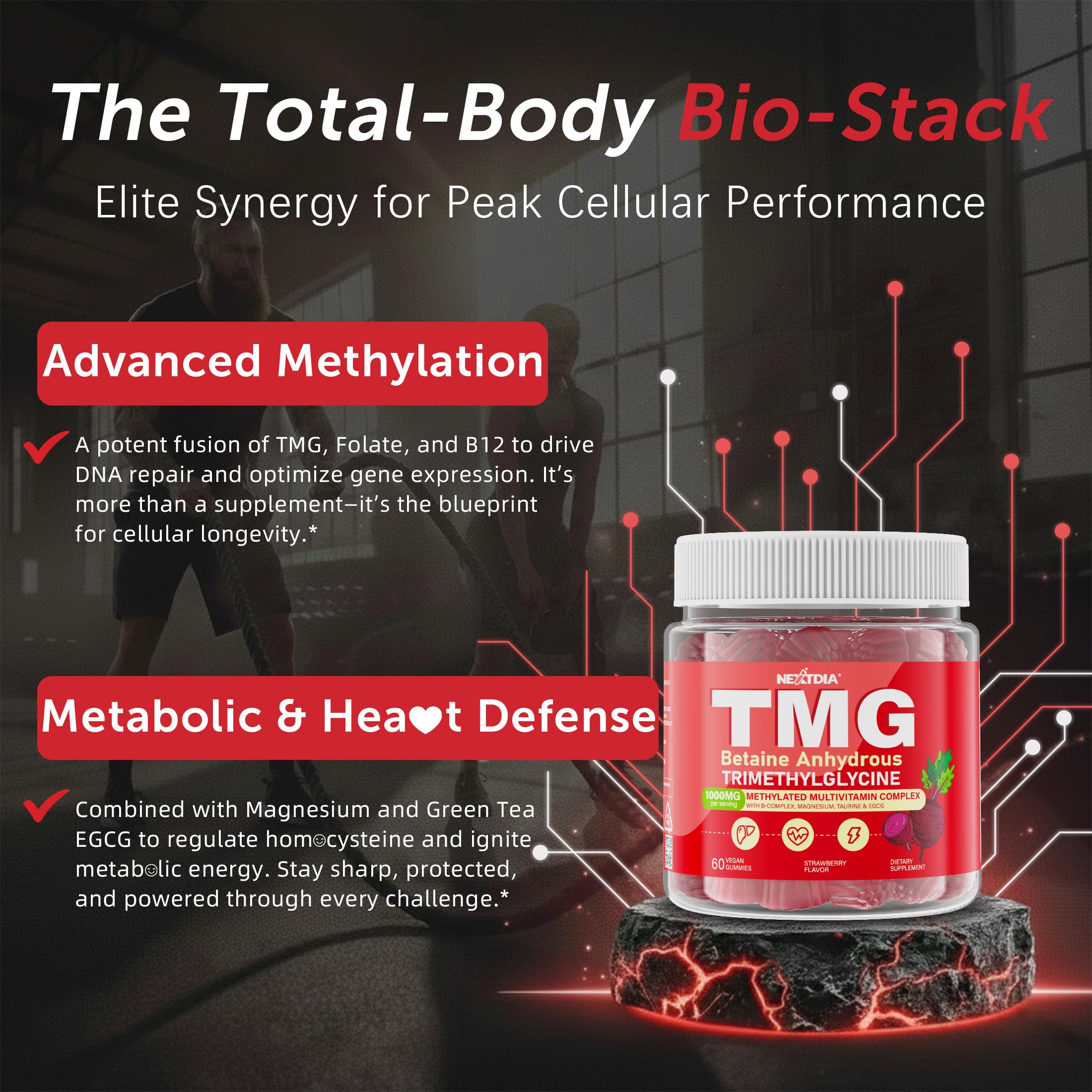 Nextdia TMG Methylated Multivitamin 1000mg packaging