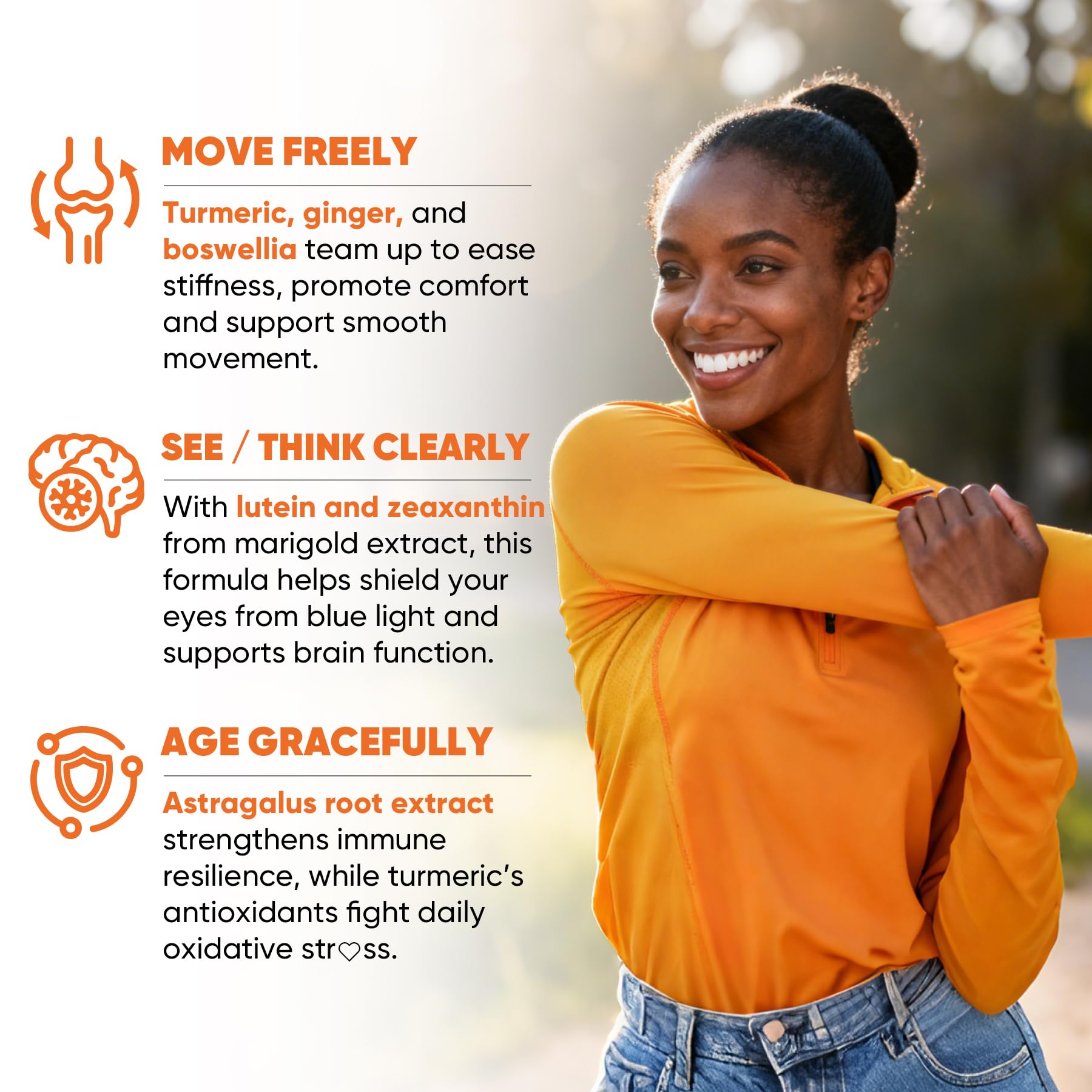 Nextdia Turmeric Ginger Complex 2000mg back view with ingredient list