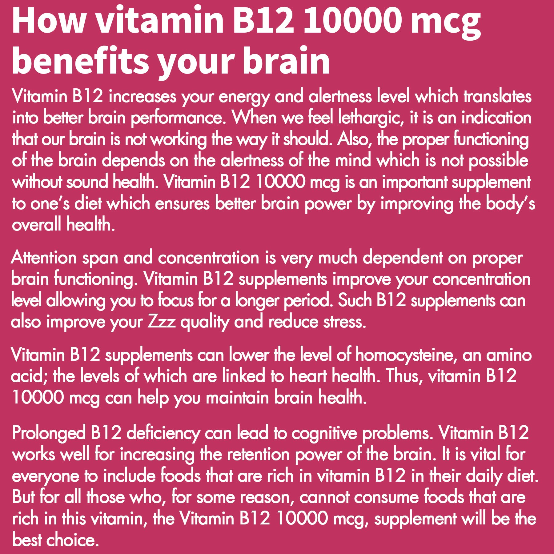 Nextdia Ultra-Strength Vegan Vitamin B12 10,000 mcg tablet with fresh strawberries