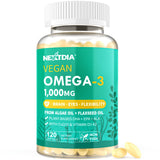 Nextdia Vegan Omega 3 Supplement 1000mg front view