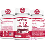 Nextdia Vitamin B12 Methyl 10000mcg tablet front view