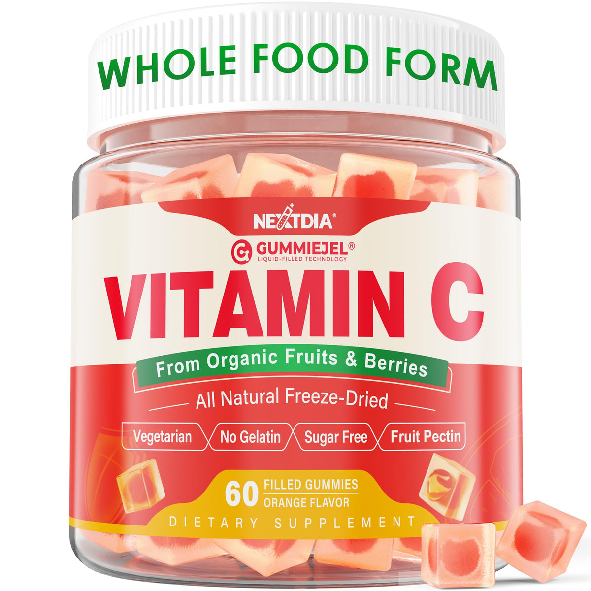 Nextdia Vitamin C Gummies 120mg front view packaging