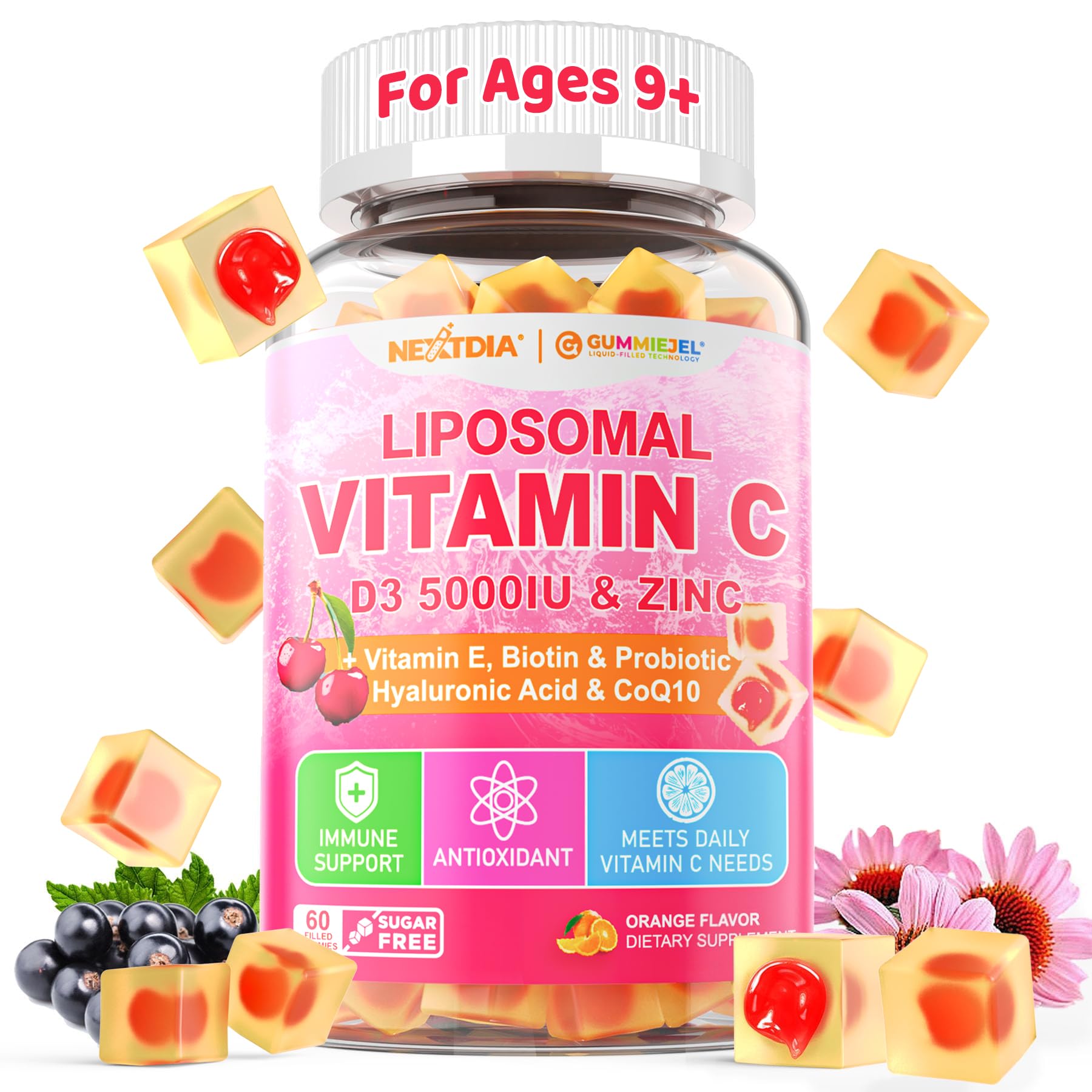 Nextdia Vitamin C Gummies for Women front view