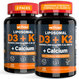 Nextdia Vitamin D3 & K2 Softgels 20,000 IU front view