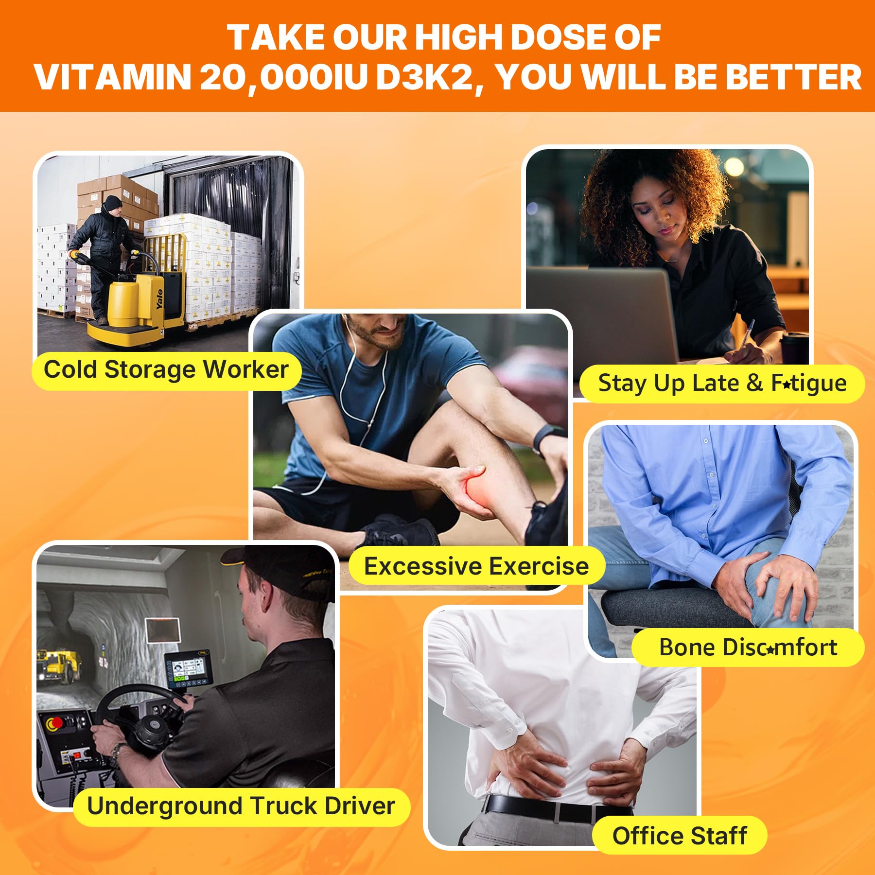 Nextdia Vitamin D3 K2 Softgels 20,000 IU lifestyle scene
