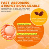 Nextdia Vitamin D3 & K2 Softgels 20,000 IU on a table