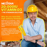 Nextdia Vitamin D3 & K2 Softgels 20,000 IU with coconut oil