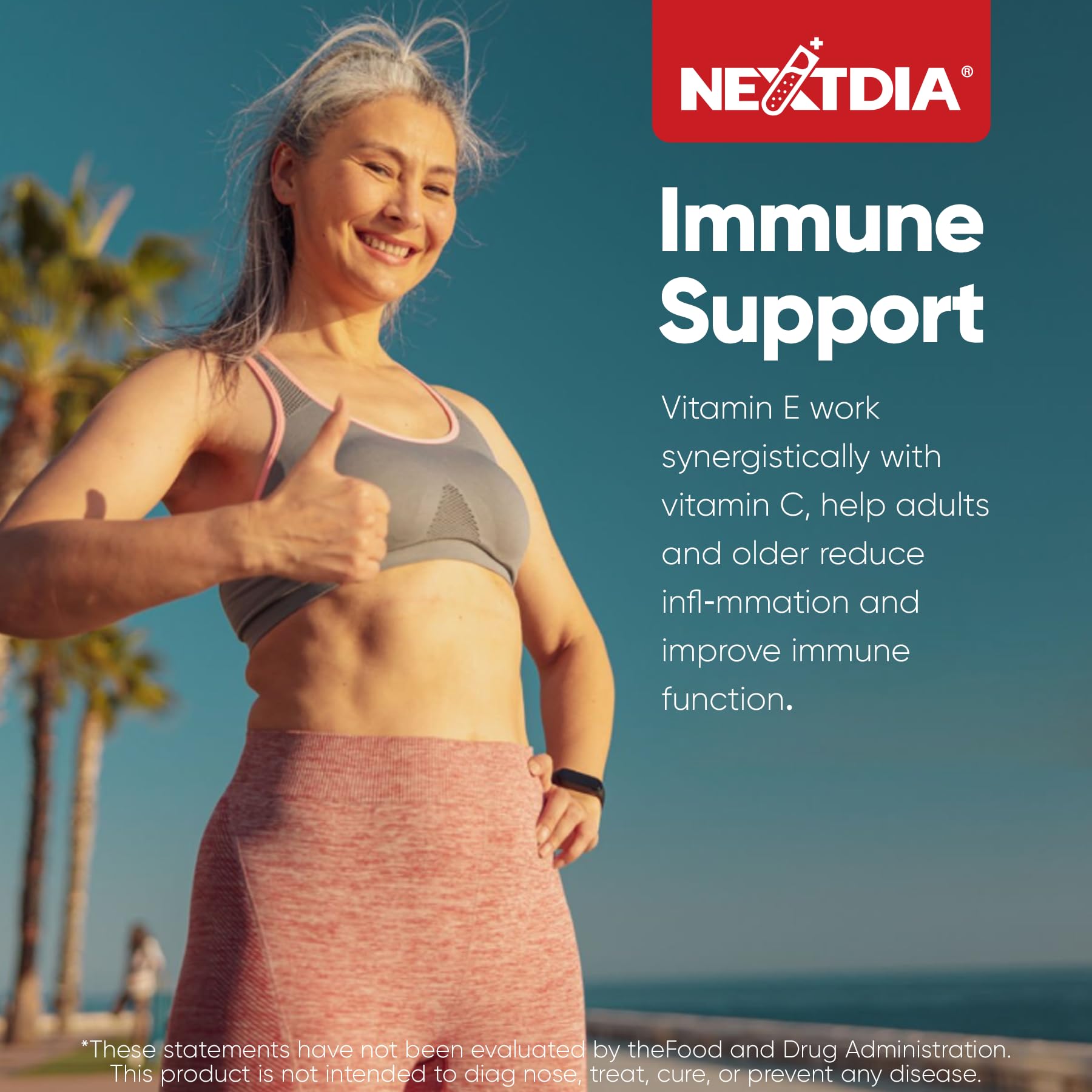 Nextdia Vitamin E Gummies 1000IU ingredients list