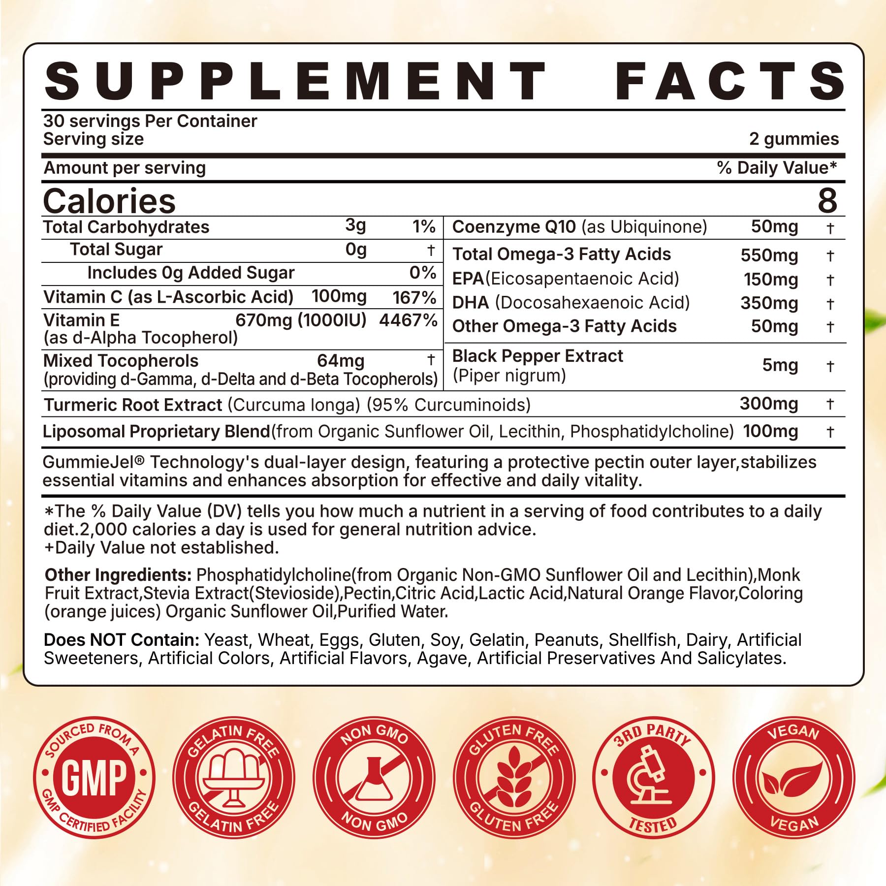 Nextdia Vitamin E Gummies 1000IU packaging