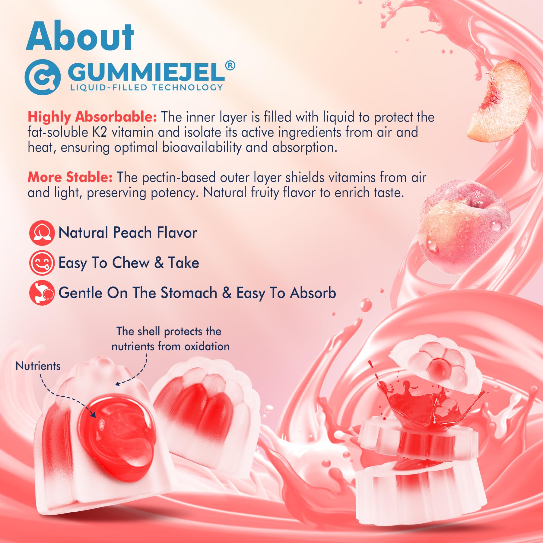 Nextdia Vitamin K2 Gummies nutritional information