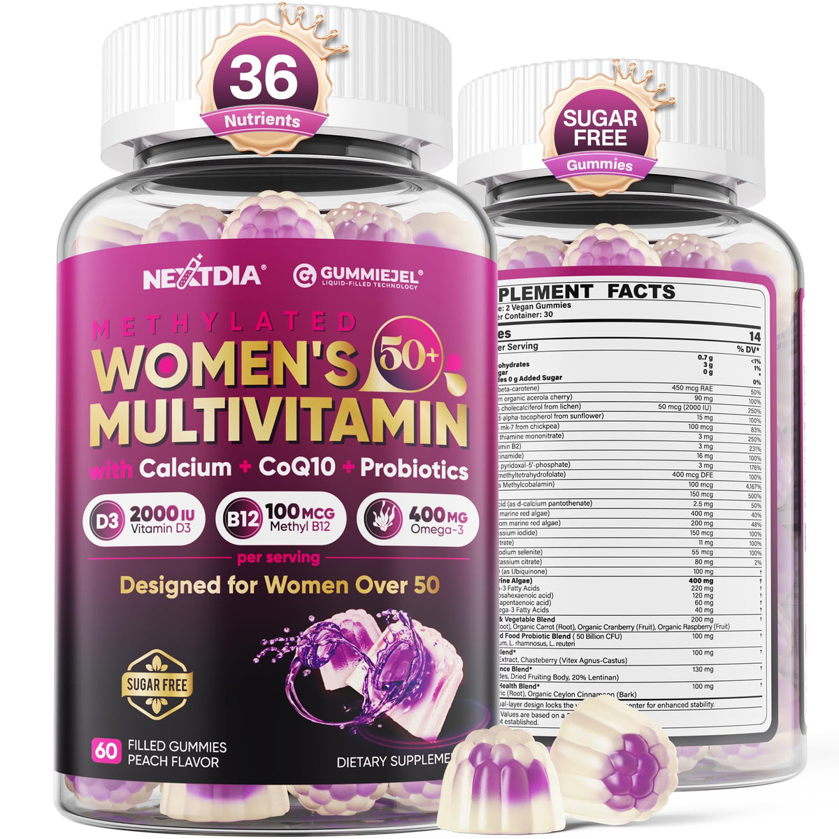Nextdia Women's Multivitamin Gummies front view
