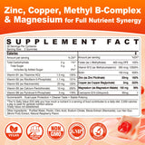 Nextdia Zinc Gummies packaging with raspberry flavour