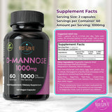 NGU Next Gen U D-Mannose Caplets with a measuring spoon