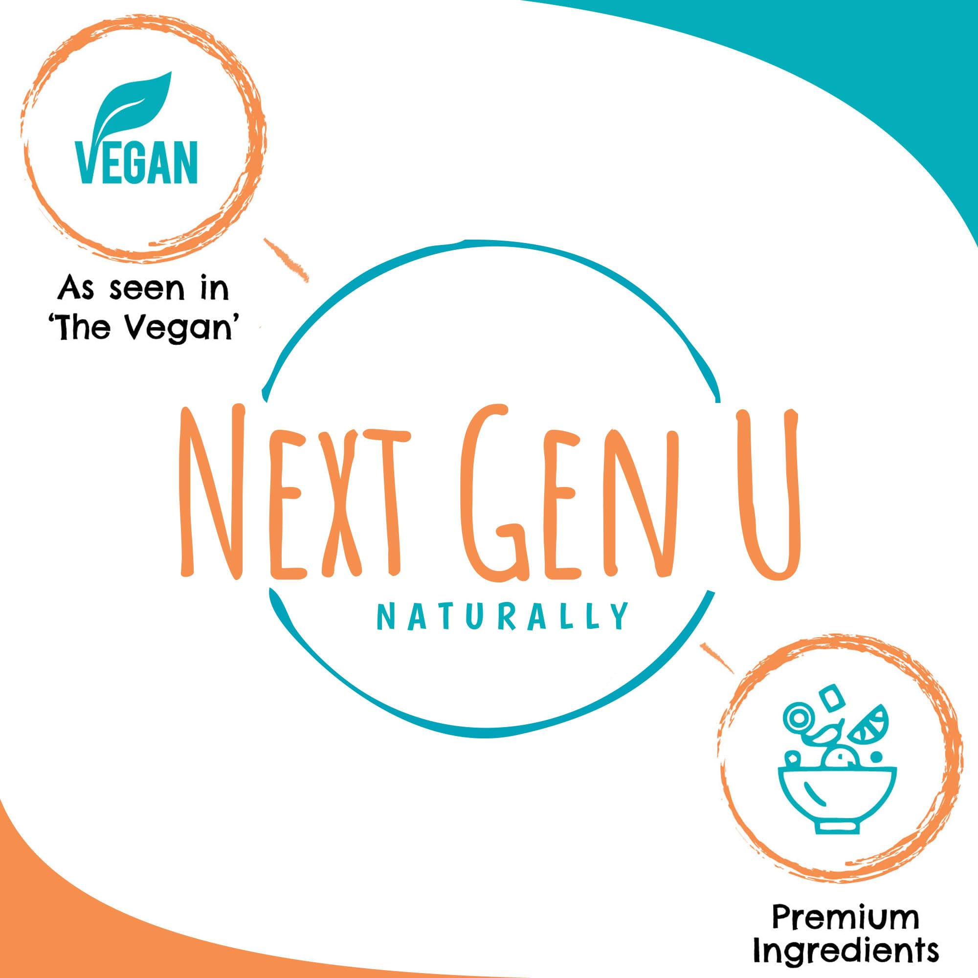 NGU Next Gen U Flax Seed Oil Softgel Capsules with a glass of water