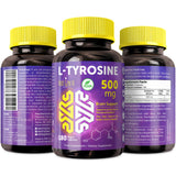 NGU Next Gen U L-Tyrosine Supplement front view with capsule bottle