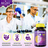 NGU Next Gen U L-Tyrosine Supplement in a kitchen setting