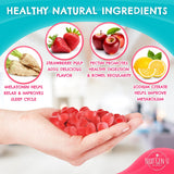 NGU Next Gen U Melatonin Gummies 10mg Strawberry on a table