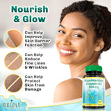 NGU Next Gen U Niacin dietary supplement capsules close-up