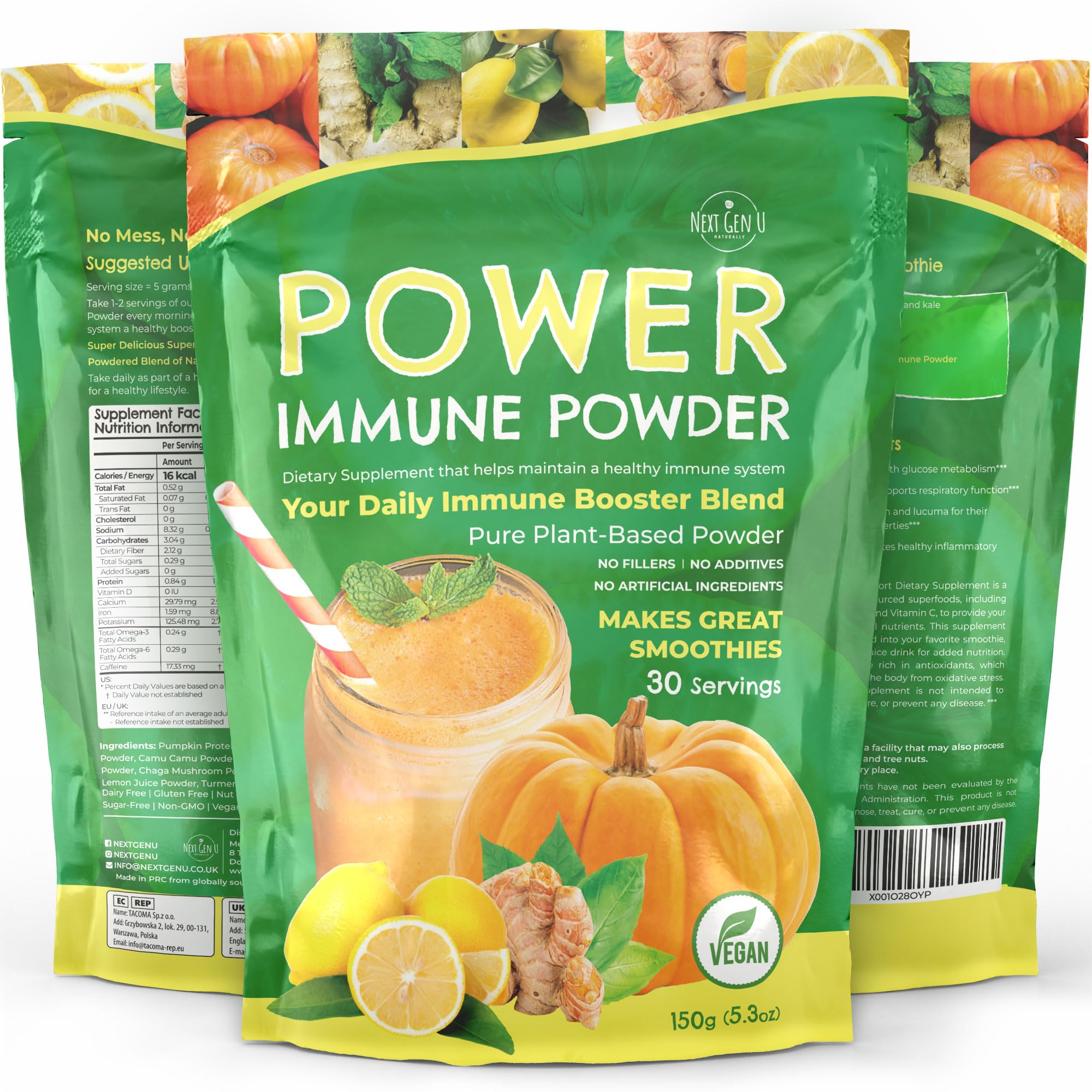 NGU Next Gen U Super daily wellness Powder 150g ingredients list
