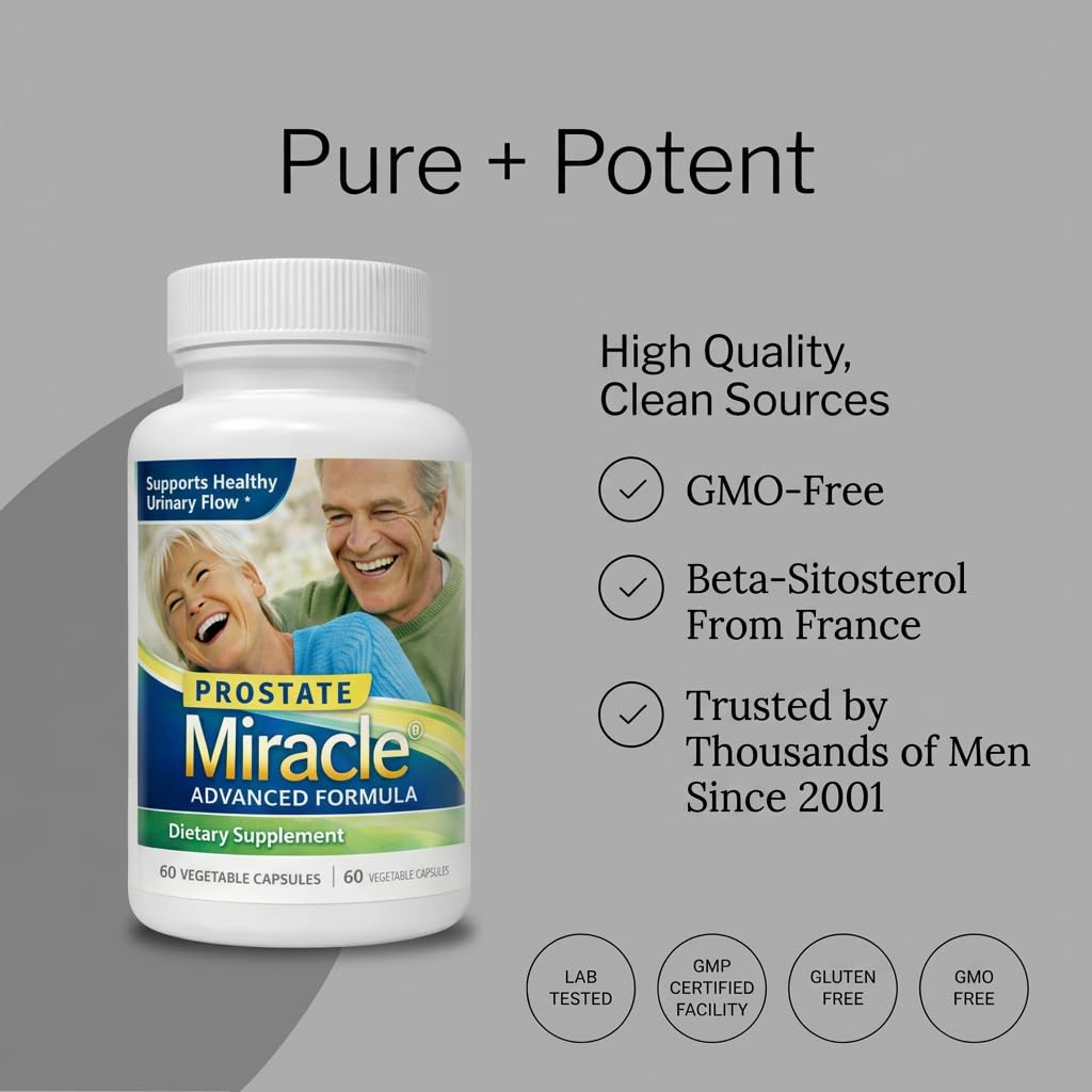 NHS Global Prostate Miracle Advanced Formula bottle with cap